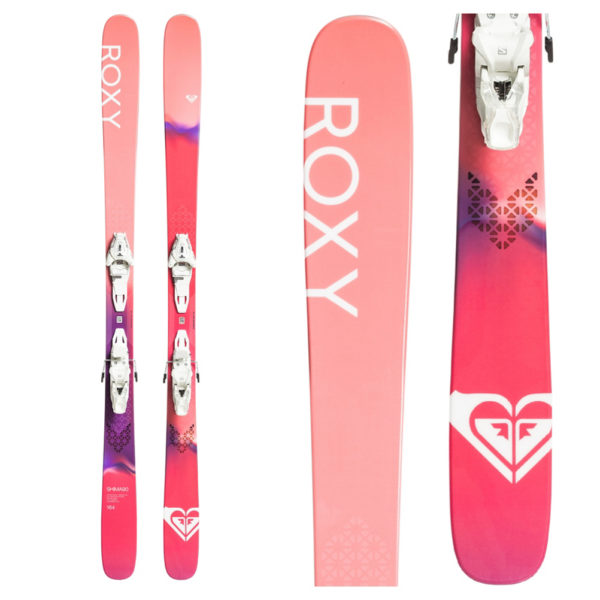 Roxy Shima 90 Womens Skis with Roxy Lithium 10 GW by Salomon Bindings